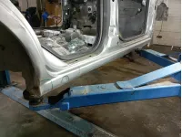 Порог со стойкой правый Nissan Almera Classic (B10)