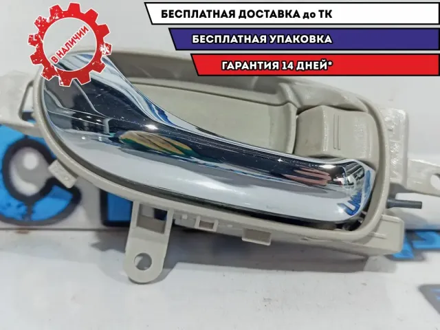 Ручка двери внутренняя правая Nissan Leaf 806703NA0A. На одной ручке потертость.