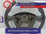 Рулевое колесо Nissan Primera (P12) 48430-BA11A. Кожа, мультируль. Потертость.