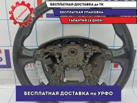 Рулевое колесо Nissan Primera (P12) 48430-BA11A. Кожа, мультируль. Потертость.