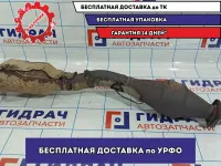 Приемная труба глушителя. Катализатор. Nissan Tiida 20010-EM10C. Катализатор на месте.