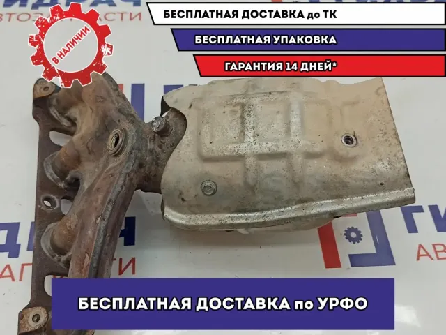 Коллектор выпускной Nissan X-Trail (T32) 140E2-4CD0A. С катализатором. Срезанный болт.