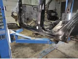 Порог со стойкой левый Nissan X-Trail (T31) G6411-JG0MA. Коррозия.
