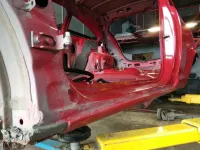 Порог левый Opel Corsa D.