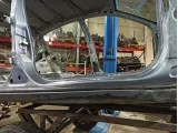 Порог со стойкой правый Opel Astra H . Вмятины.