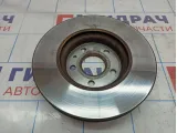 Диск тормозной передний Opel Astra (J) DF7475. Аналог TRW.