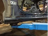 Порог со стойкой левый Opel Astra (J) . Вмятина.