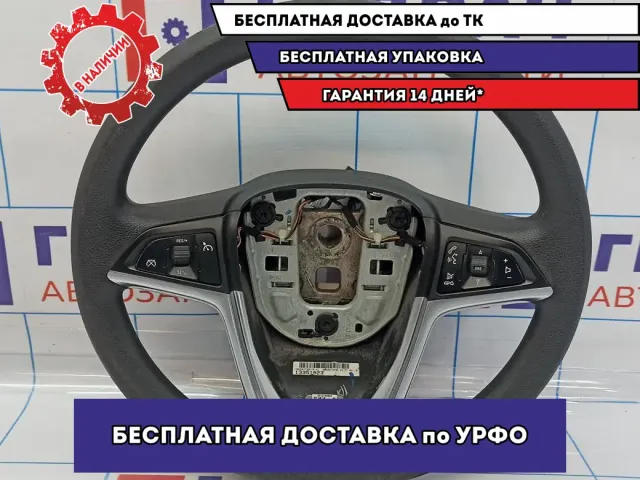 Рулевое колесо Opel Astra J 913444. Мультируль. Потертость.