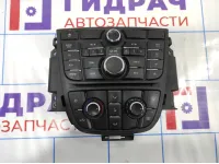 Блок управления климат-контролем Opel Astra (J) 13346050. С блоком управления магнитолой.