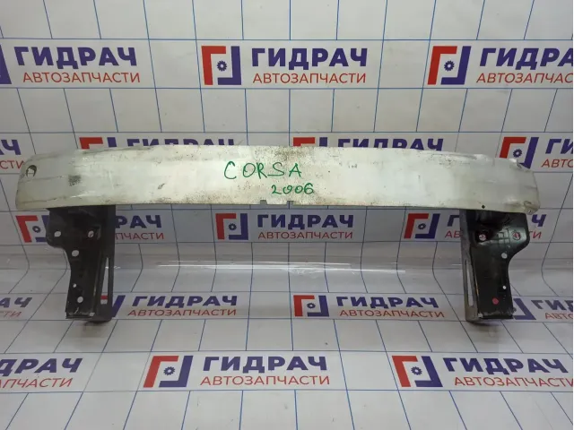 Усилитель переднего бампера Opel Corsa (D) 13191879. С кронштейном.