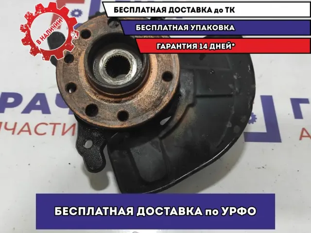 Кулак поворотный передний левый Opel Zafira 2 5308045. В сборе.