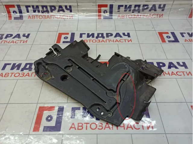 Воздуховод радиатора левый Peugeot 207 9680057380