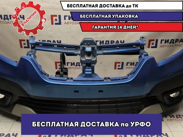 Бампер передний Renault Logan 2 Stepway 620220494R. Дефект.