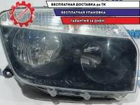 Фара правая Renault Duster 260101891R. Ремонтировалась. Черный отражатель.