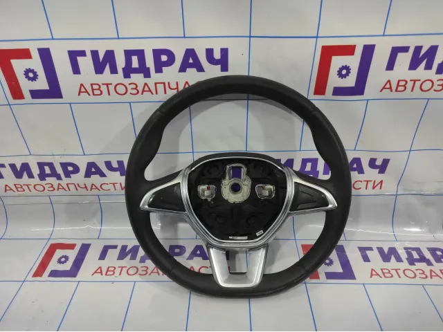 Рулевое колесо Renault logan 2 Stepway 484007767R. Потертости.