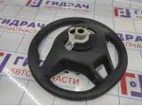 Рулевое колесо Renault logan 2 Stepway 484007767R. Потертости.
