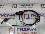 Трос открывания капота Renault logan 2 Stepway 656202811R. В сборе с тросами корректора фар.