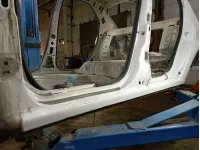 Порог со стойкой левый Renault Logan