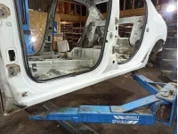 Порог со стойкой левый Renault Logan
