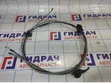 Трос открывания капота Renault Logan 2 656202811R. В сборе с тросами корректора фар.