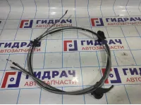 Трос открывания капота Renault Logan 2 656202811R. В сборе с тросами корректора фар.