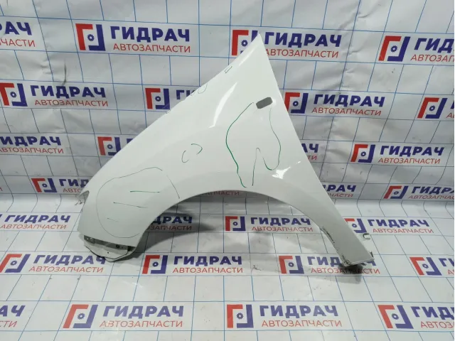 Крыло переднее левое Renault Logan 2 631013736R. Под восстановление.