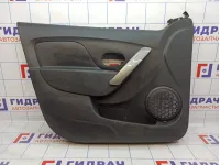 Обшивка двери передней левой Renault Logan 2 809017481R. Сколы на накладке.