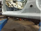 Порог со стойкой левый Renault Logan 2 . Дефект.Переваривался.
