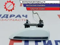 Ручка двери наружная левая Renault Logan 2 806077408R. Передняя. С хромом.