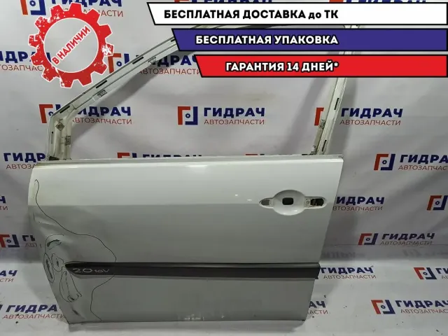 Дверь передняя левая Renault Scenic 2 801015506R. Дефект.