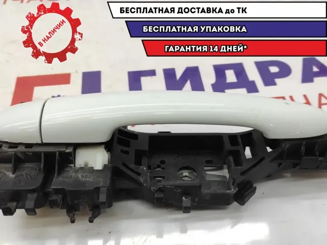 Ручка двери передней наружняя правая Renault Scenic 2 . С кронштейном.