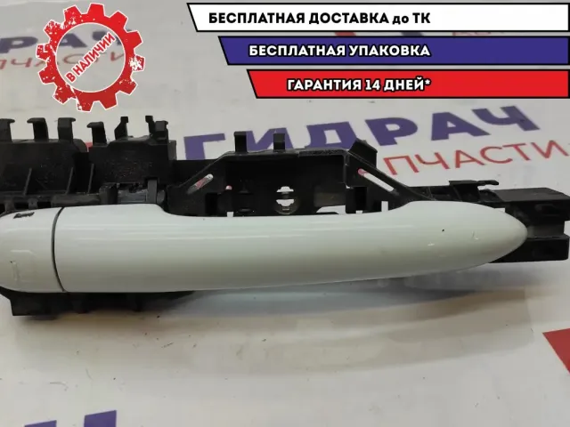 Ручка двери передней наружняя левая Renault Scenic 2 . С кронштейном.