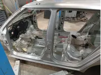 Порог со стойкой левый Skoda Fabia