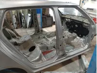 Порог со стойкой правый Skoda Fabia