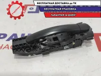 Ручка двери наружная задняя левая Skoda Fabia 3B0837205G01C. С кронштейном.