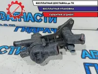 Корпус термостата Skoda Fabia 2 03C121111B. Дефект. С термостатом.