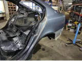 Крыло заднее левое Skoda Octavia (A5) 1Z5809029. Дефекты.
