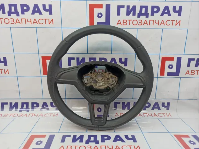Рулевое колесо Skoda Rapid (NH3) 6V0419091G. Потертость.