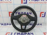 Рулевое колесо Skoda Rapid (NH3) 6V0419091G. Потертость.