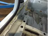 Порог со стойкой правый Skoda Rapid (NH3) . Вмятина.