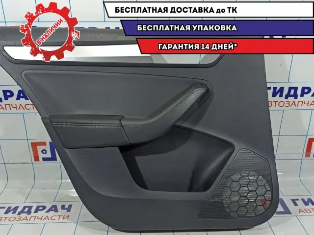 Обшивка двери задней левой Skoda Rapid 60U867023.