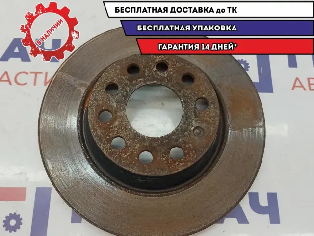 Диск тормозной задний Skoda Superb 2 DF4558. Аналог TRW.