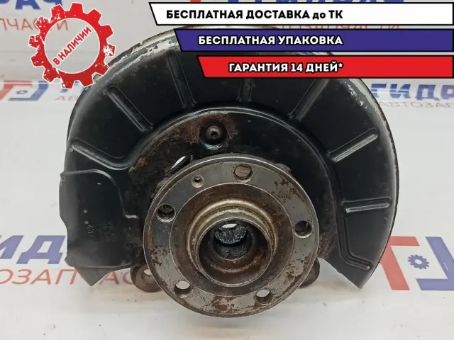 Кулак поворотный передний правый Skoda Superb 2 1K0407256AA. В сборе с ABS.