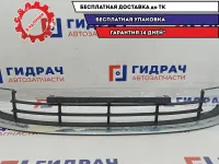 Решетка в бампер центральная Skoda Superb 2 3T0853677. Дефект хрома.