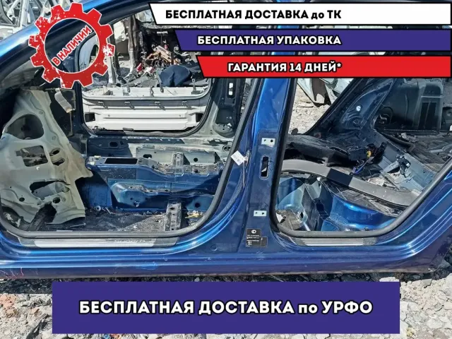 Порог со стойкой левый Skoda Superb 2 . Дефект.