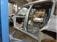 Порог со стойкой левый Skoda Yeti (5L)