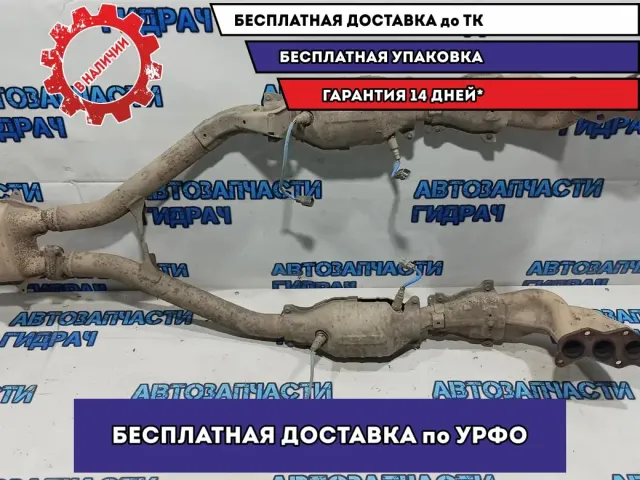 Приемная труба глушителя Subaru Tribeca. Без катализатора. С кислородными датчиками.
