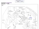 Кронштейн накладки замка багажника Subaru Forester 94080SC020