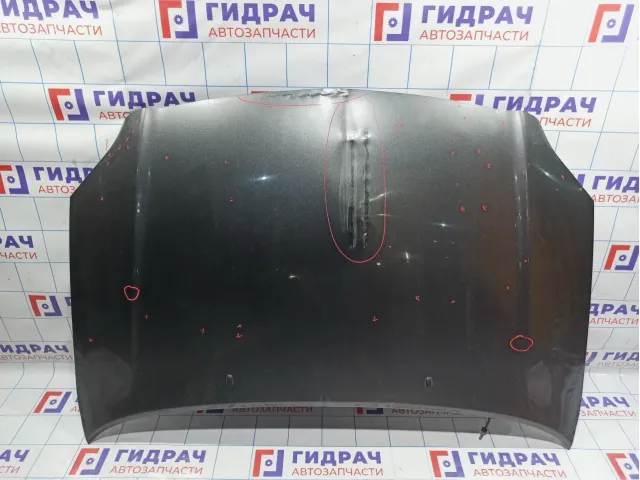 Капот Toyota Avensis (T250) 53301-05030. Вмятины, сколы ЛКП.