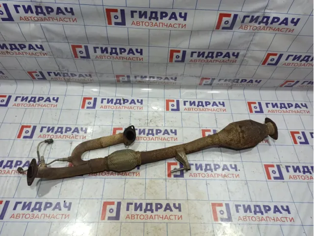 Приемная труба глушителя Toyota Camry (XV40) 17410-31540. Дефекты.Без катализатора.